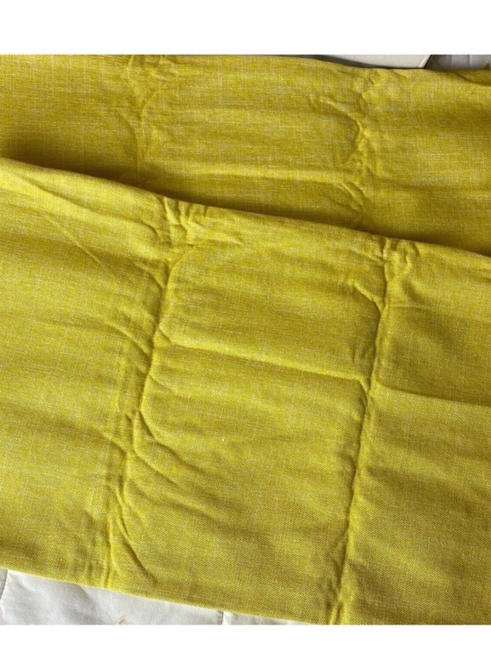 Androduo Yellow Lumbar Pillow Cases 12x20 Perfect W/ Zipper Closure NWOT